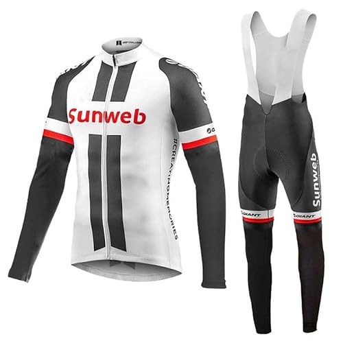 beyleaycau Herren Langarm Radtrikot Sets Atmungsaktive Herbst Fahrradausrüstung mit Gel-Polsterung für ProTeam Kits Individuell angefertigt von beyleaycau