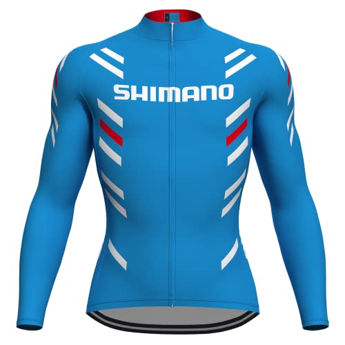 beyleaycau Herren Radfahren Trikot Lange Ärmel Herbst Outdoor Reiten Sport Warm Schnell Trocknend Atmungsaktiv von beyleaycau