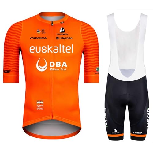 beyleaycau Herren Radsporttrikot-Set Kurzarm 2-teiliger Anzug mit Gel gepolsterter Trägershorts für Sommer Outdoor-Radfahren von beyleaycau