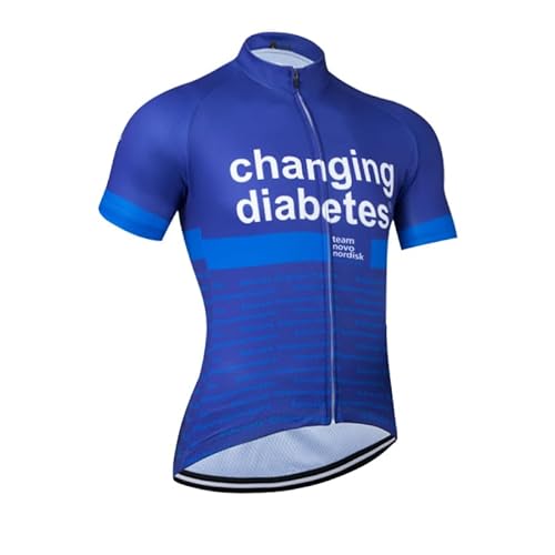 beyleaycau Herren Radsporttrikot-Set Kurzarm 2-teiliger Anzug mit Gel gepolsterter Trägershorts für Sommer Outdoor-Radfahren von beyleaycau