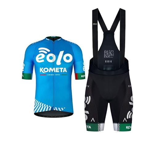 beyleaycau Herren Radsporttrikot-Set Kurzarm 2-teiliger Anzug mit Gel gepolsterter Trägershorts für Sommer Outdoor-Radfahren beyleaycau Herren Radsporttrikot-Set Kurzarm 2-teiliger Anzug mit Gel gepolsterter Trägershorts für Sommer Outdoor-Radfahren von beyleaycau