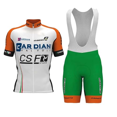 beyleaycau Herren Radsporttrikot-Set Kurzarm 2-teiliger Anzug mit Gel gepolsterter Trägershorts für Sommer Outdoor-Radfahren von beyleaycau