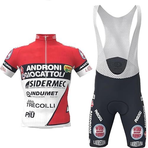 beyleaycau Herren Radsporttrikot-Set Kurzarm 2-teiliger Anzug mit Gel gepolsterter Trägershorts für Sommer Outdoor-Radfahren von beyleaycau