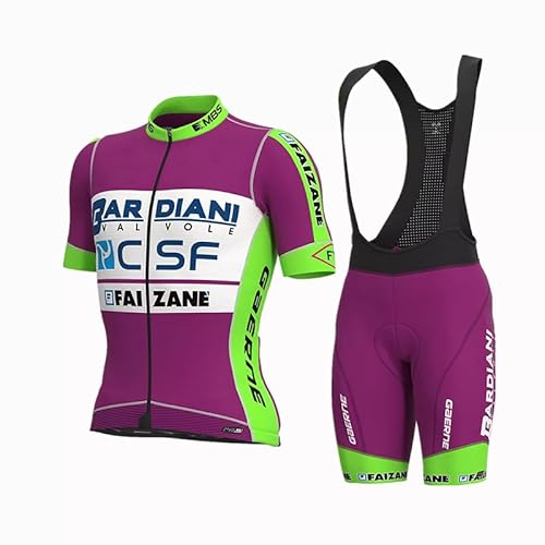 beyleaycau Herren Radsporttrikot-Set Kurzarm 2-teiliger Anzug mit Gel gepolsterter Trägershorts für Sommer Outdoor-Radfahren beyleaycau Herren Radsporttrikot-Set Kurzarm 2-teiliger Anzug mit Gel gepolsterter Trägershorts für Sommer Outdoor-Radfahren von beyleaycau
