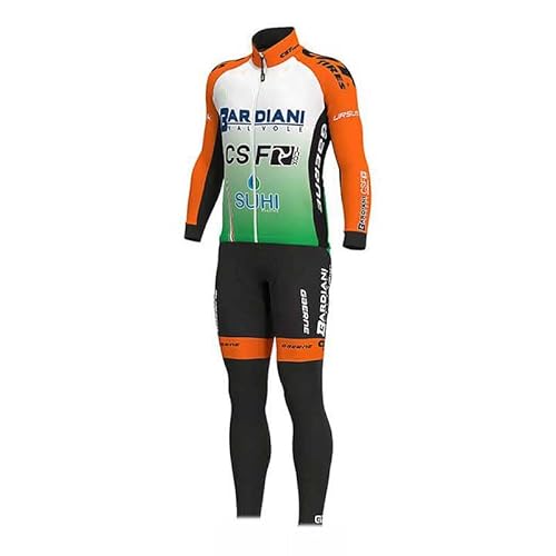 beyleaycau Herren Radsporttrikot-Set Langarm 2-teiliger Anzug mit Gel gepolsterter Trägerhose für Herbst und Winterfahrten Wärmend beyleaycau Herren Radsporttrikot-Set Langarm 2-teiliger Anzug mit Gel gepolsterter Trägerhose für Herbst und Winterfahrten Wärmend von beyleaycau