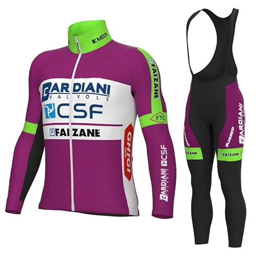 beyleaycau Herren Radsporttrikot-Set Langarm 2-teiliger Anzug mit Gel gepolsterter Trägerhose für Herbst und Winterfahrten Wärmend beyleaycau Herren Radsporttrikot-Set Langarm 2-teiliger Anzug mit Gel gepolsterter Trägerhose für Herbst und Winterfahrten Wärmend von beyleaycau