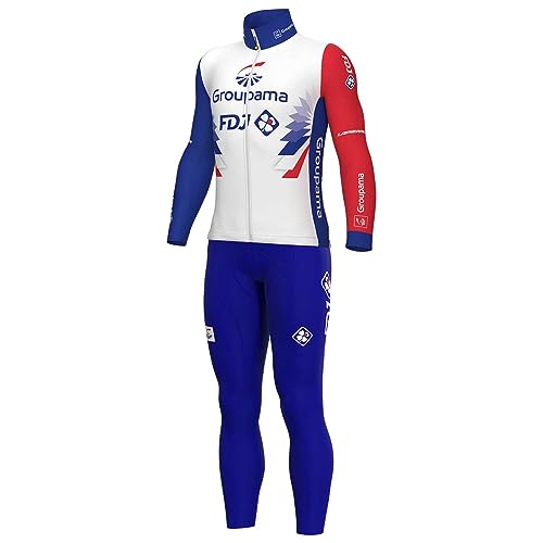 beyleaycau Maßgeschneiderte Pro-Team Herren Radfahren Sets Herbst Radfahren Langarm Trikot und Lätzchen Strumpfhose Schnelltrocken Atmungsaktiv von beyleaycau