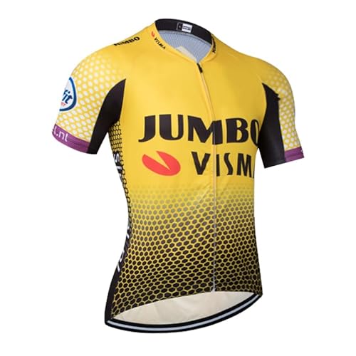 beyleaycau Radtrikot Herren Kurzarm Summer ，Voller Reißverschluss schnell trocknend Fahrradtrikot für Sommer Outdoor-Radfahren von beyleaycau