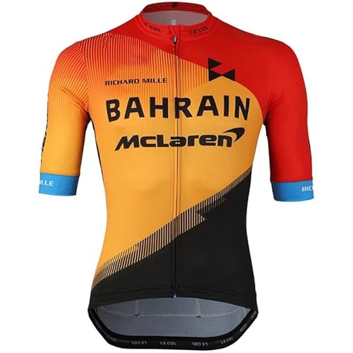 beyleaycau Radtrikot Herren Kurzarm Summer ，Voller Reißverschluss schnell trocknend Fahrradtrikot für Sommer Outdoor-Radfahren von beyleaycau