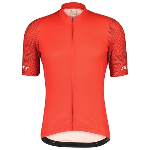beyleaycau radtrikot Herren Kurzarm Summer，schnell trocknend Trikot Herren，für Sommer Outdoor-Radfahren Rot M von beyleaycau
