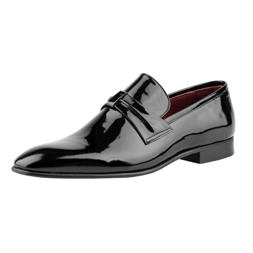 beyoğlu Schuhe Vollnarbenleder mit Ledersohle Herren Schuhe, Anzugschuhe Herren, Business Schuhe Herren, Stylish and Classic, Geschenk für Männer | Schwarz - 43 - Mokassin 1 von beyoğlu