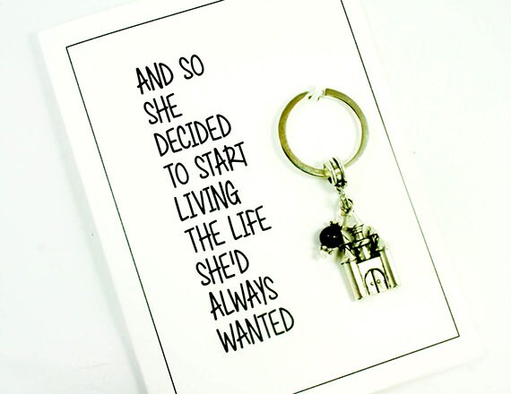 Schloss Schlüsselanhänger - Leben Sie Das Leben, Träumen Inspirierende Motivierende Sprüche Scc1008 von beyondcharms