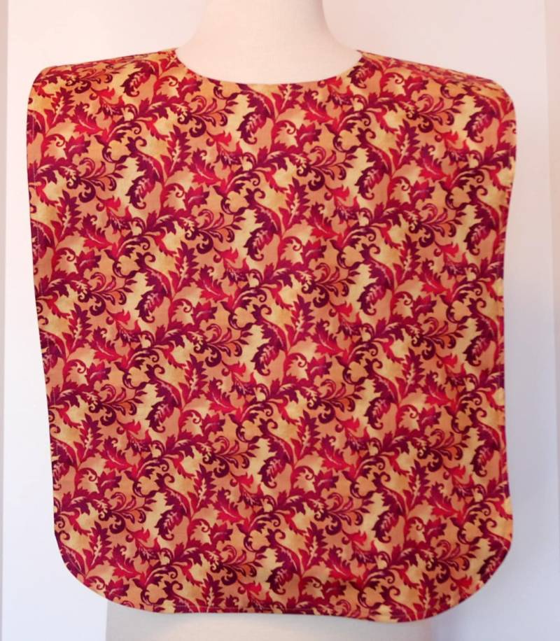 Erwachsener Rib Lätzchen/Kleidung Beschützer. Make-Up Lätzchen, Lange Länge, Angepasste Kleidung, Geschenk Für Mama Magenta Und Gold Design von beyondquilts