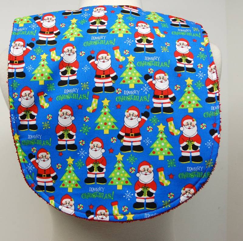 Jugend/Junior Unisex Lätzchen, Besondere Bedürfnisse, Zhirnlähmung, Sabbern, Epilepsie, Krampfanfall, 14-Zoll Halsöffnung Frohe Weihnachten Santa von beyondquilts