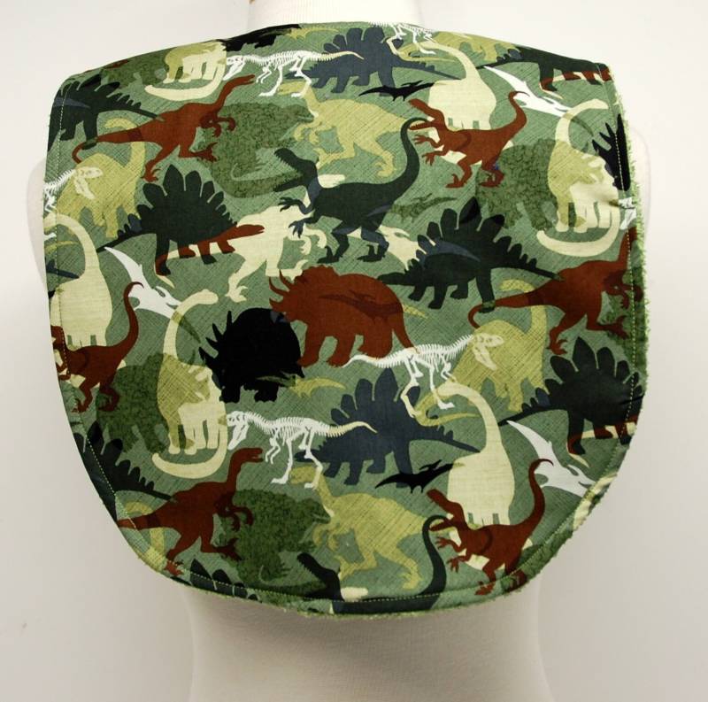 Lätzchen Für Jugendliche/Junior, Besondere Bedürfnisse, Zhirnlähmung, Sabbern, Anpassbare Kleidung, 14-Zoll Halsöffnung Grüne Und Braune von beyondquilts