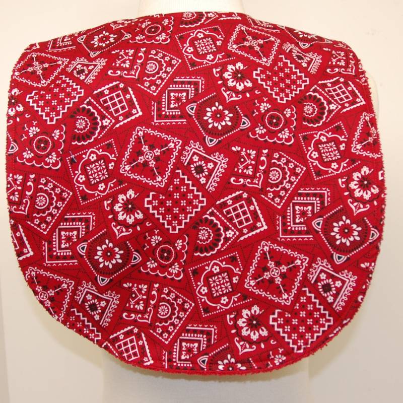 Unisex-Lätzchen Für Jugendliche/Junior, Besondere Bedürfnisse, Zhirnlähmung, Sabbern, Epilepsie, Krampfanfall, 14-Zoll Halsöffnung Rotes Bandana von beyondquilts