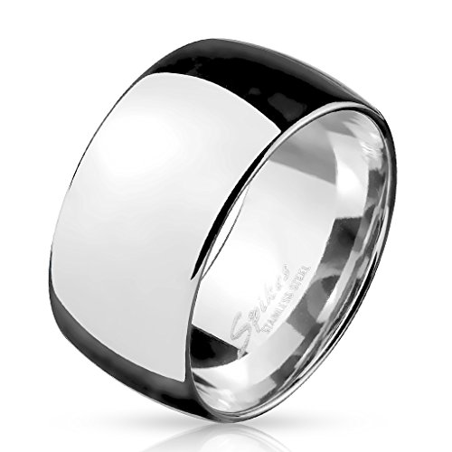 beyoutifulthings BREITER Band-Ring Finger-Ring poliert Chirurgenstahl 316L Tisten Verlobungs-Ring Partner-Ring Trau-Ring 47(15)-72(23) von beyoutifulthings