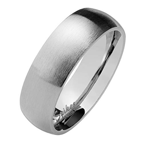 beyoutifulthings Matter Band-Ring Chirurgenstahl 316L Verlobungs-Ring Partner-Ring Trau-Ring Blau Roségold Gold Silber Schwarz 47(15)-69(22) von beyoutifulthings