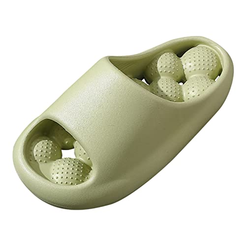 Damen Hausschuhe Fashion Trend Massage Hausschuhe Badezimmer Leckage Schnell trocknend Bequeme Hausschuhe Schuhe (Green, 40) von bgyujn