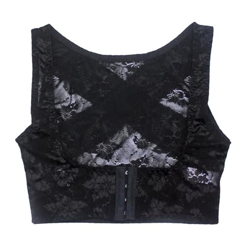 Push Up BH für Damen Brust Heben Extreme Push Up Korsett mit Spitze Größen S bis XL Elegant Komfortabel für jeden (Black, S) von bgyujn