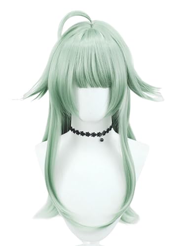 bi bi hou Honkai Star Rail HuoHuo Cosplay Perücke Grün Lange Honkai Star Rail Verkleidung Huo Huo Cosplay Wig Anime Perücke Halloween Karneval Party Cosplay Kostüm Zubehör Perücke Erwachsene von bi bi hou