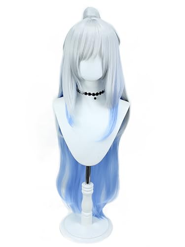 bi bi hou Honkai Star Rail Jingliu Cosplay Perücke Lange Honkai Star Rail Verkleidung Jingliu Cosplay Wig Anime Perücke Halloween Karneval Party Cosplay Kostüm Zubehör Perücke Erwachsene von bi bi hou