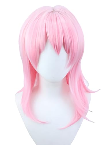 bi bi hou Honkai Star Rail March 7th Cosplay Perücke Rosa Honkai Star Rail Verkleidung March 7th Cosplay Wig Anime Perücke Halloween Karneval Party Cosplay Kostüm Zubehör Perücke Erwachsene von bi bi hou