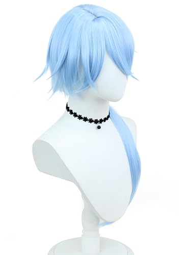bi bi hou Honkai Star Rail Misha Cosplay Perücke Eisblau Honkai Star Rail Verkleidung Misha Cosplay Wig Anime Perücke Halloween Karneval Party Cosplay Kostüm Zubehör Perücke Erwachsene von bi bi hou