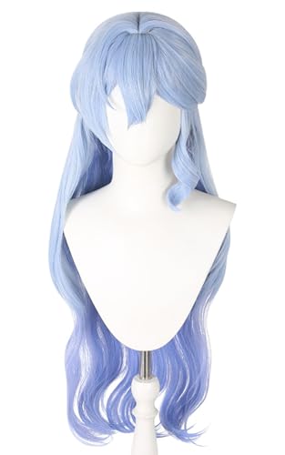 bi bi hou Honkai Star Rail Robin Cosplay Perücke Lange Honkai Star Rail Verkleidung Robin Cosplay Wig Anime Perücke Halloween Karneval Party Cosplay Kostüm Zubehör Perücke Erwachsene von bi bi hou