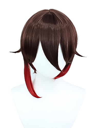 bi bi hou Honkai Star Rail Tingyun Cosplay Perücke Kurze Honkai Star Rail Verkleidung Tingyun Cosplay Wig Anime Perücke Halloween Karneval Party Cosplay Kostüm Zubehör Perücke Erwachsene von bi bi hou