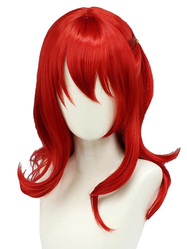 bi bi hou Kita Ikuyo Cosplay Perücke Rot Lange Anime Bocchi The Rock Verkleidung Ikuyo Kita Cosplay Wig Halloween Karneval Party Cosplay Kostüm Zubehör Perücke Erwachsene von bi bi hou