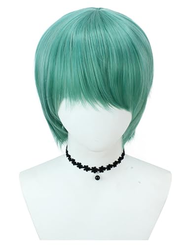 bi bi hou Saja Boys Baby Cosplay Perücke Grün Länge 30cm Anime Demon Hunters Verkleidung Sajaboys Baby Wig Halloween Karneval Party Kostüm Zubehör Anime Perücke Erwachsene von bi bi hou