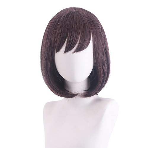 bi bi hou Shinonome Ena Cosplay Perücke Braun Kurz Project Sekai Verkleidung Ena Shinonome Cosplay Wig Anime Perücke Halloween Karneval Party Cosplay Kostüm Zubehör Erwachsene von bi bi hou