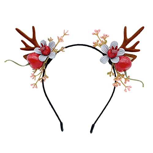 Haarspangen 10 Stück 1 STÜCKE Mori Geweih Haarschmuck Weihnachten Kopfschmuck Stirnband Kreative Süße Nette Cartoon Stirnband Buddha Schmuck Herren (B, One Size) von biJerou