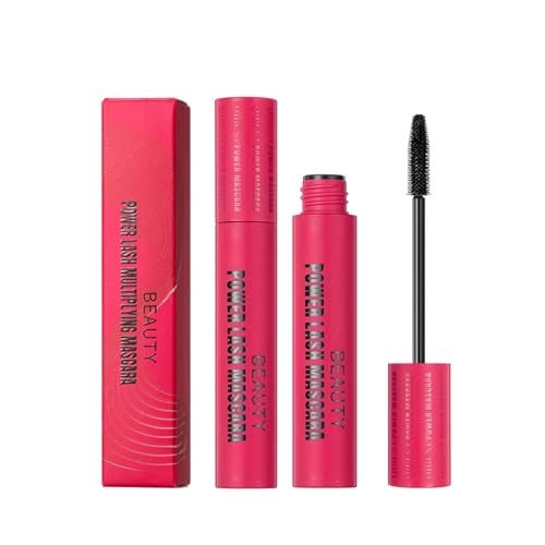 Mascara Holder Mascara-Styling, nicht verschmierend, dickes, lockiges, schlankes Mascara-Make-up, 10 ml Mascara Double Wand (Hot Pink, One Size) von biJerou