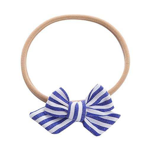 Reitstirnband Kleinkind Baby Mädchen Gestreifte Drucke Stirnband Bowknot Elastisches Haarband Für Kleinkinder Tennis Bekleidung Herren (Navy, One Size) von biJerou