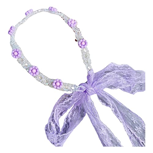 Stirnband Skihelm Schönes Costome-Stirnband für Kinder, Babys und Mädchen, superweiches, dünnes Haarband aus Nylon für Kinder Stirnband Wollhuhn Kinder (Purple, One Size) von biJerou