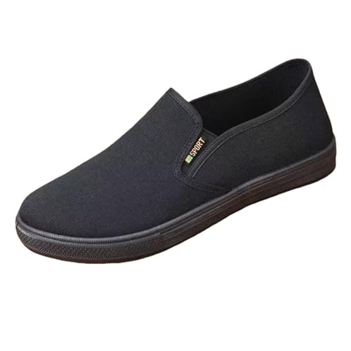 biJerou Tennisschuhe Herren Indoor 46, Sneaker Schwarz Walkingschuhe Herren Leicht Hallenschuhe rutschfest Schnürschuhe Leder Elegant Freizeitschuhe Braun Trekkingschuhe Leicht Freizeitschuhe Stoff von biJerou