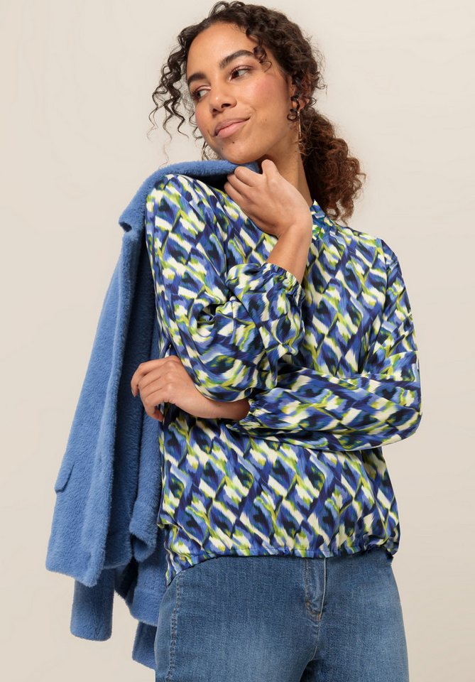 bianca Druckbluse ADINA mit modischem Allover-Muster in Trendfarben von bianca