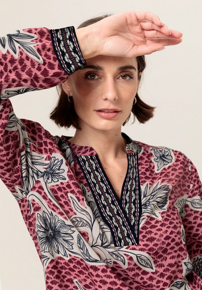 bianca Druckbluse DONJA mit modischem Print und Stehkragen von bianca