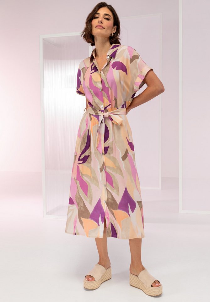 bianca Druckkleid SELMA in modernem Allover-Print in Trendfarben von bianca