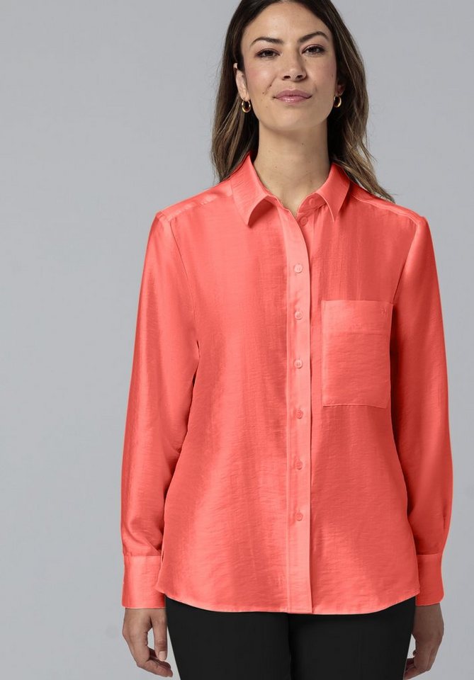 bianca Hemdbluse ALLY aus dezent schimmernder Qualität in edlem Look von bianca