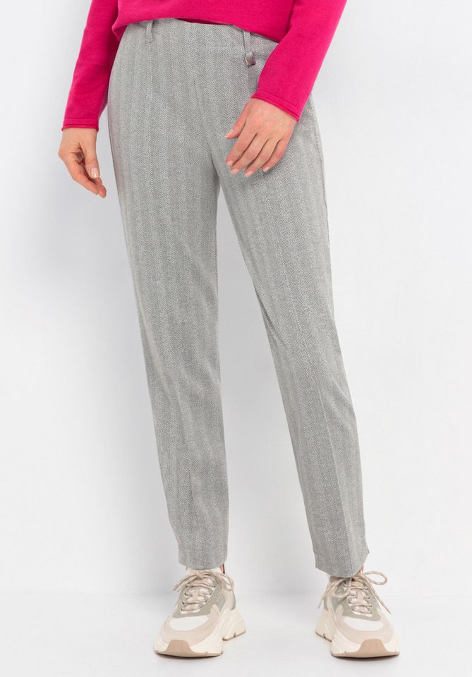 bianca Jeggings DENVER in Fischgrätmuster und cleaner Optik von bianca