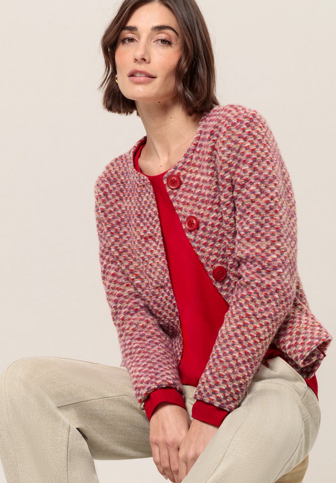 bianca Kurzjacke KATHI in angesagtem Strukturmuster in Trendfarbe von bianca