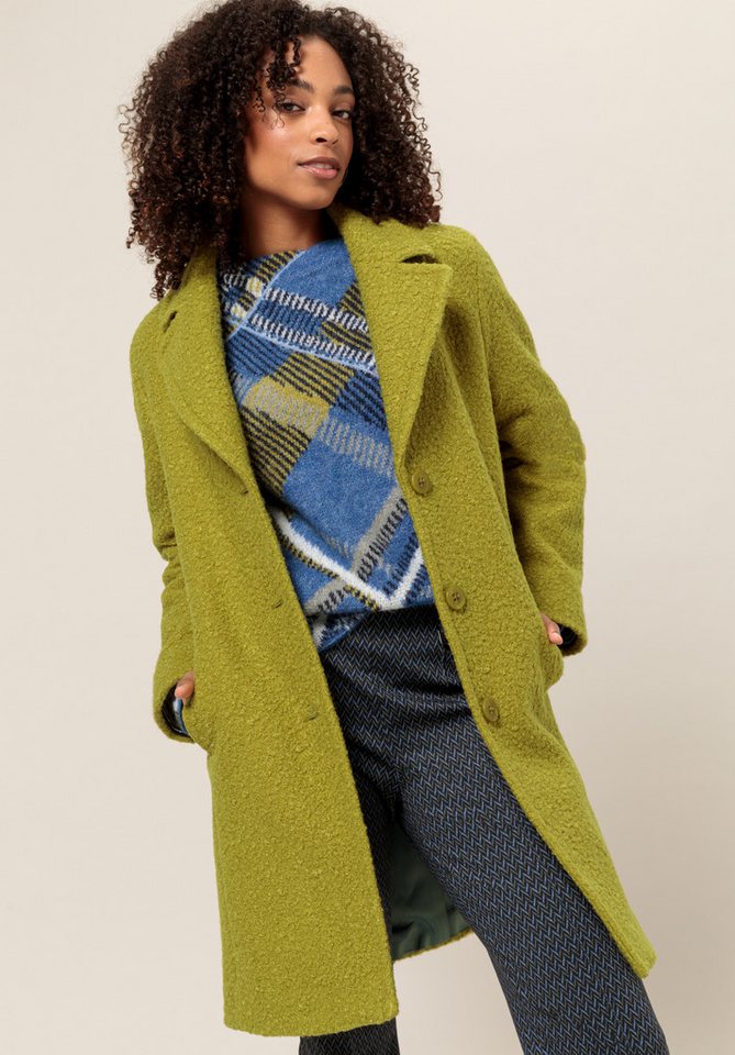 bianca Kurzmantel GISEL in trendiger Struktur-Qualität, mit Reverskragen von bianca