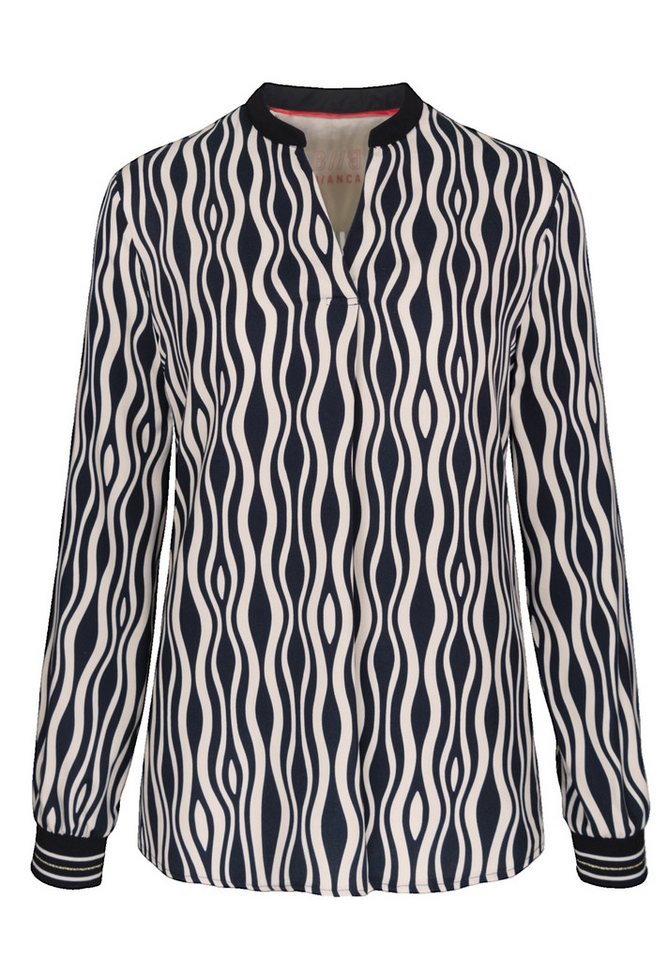 bianca Langarmbluse ALIN SCHWARZ BUNT von bianca