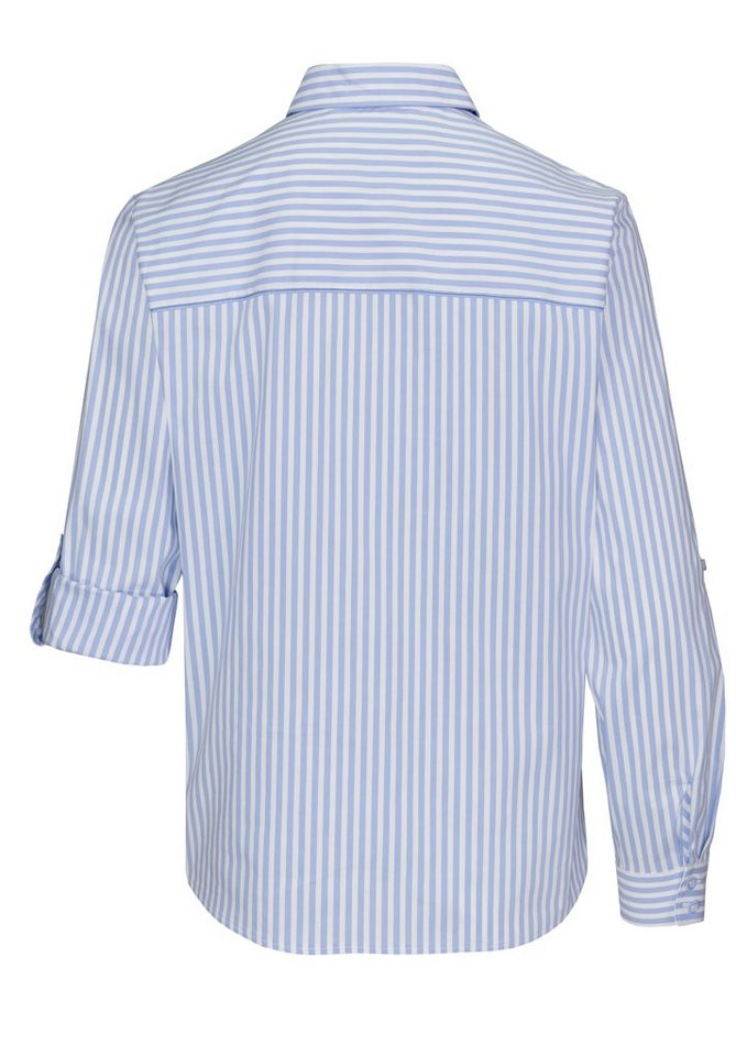 bianca Langarmbluse ANINA blue stripes von bianca