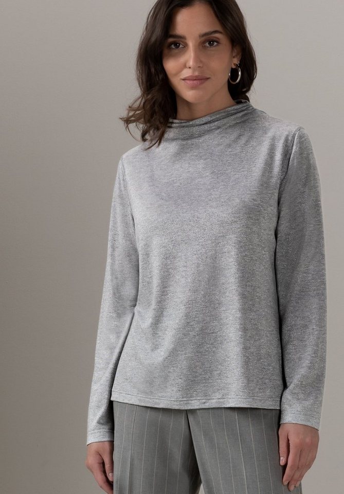 bianca Langarmshirt GRETA in modernen Look aus schimmernder Jerseyware von bianca