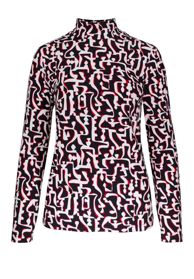 bianca Langarmshirt GRETA mit angesagtem Print und modernem Turtle-Neck von bianca