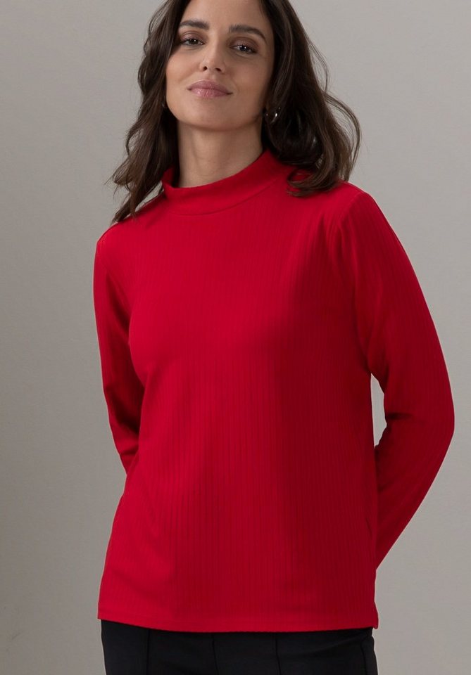 bianca Langarmshirt GRETA mit modernem Turtle-Neck in coolen Trendfarben von bianca